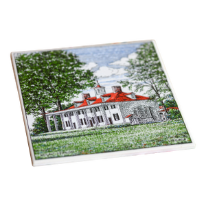 VTG George Washington's Mount Vernon Alexandria Va Home Ceramic Tile