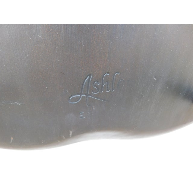 Ashlen Black Distressed Hoop Back Windsor Style Counter Height Chairs - A Pair For Sale - Image 9 of 12