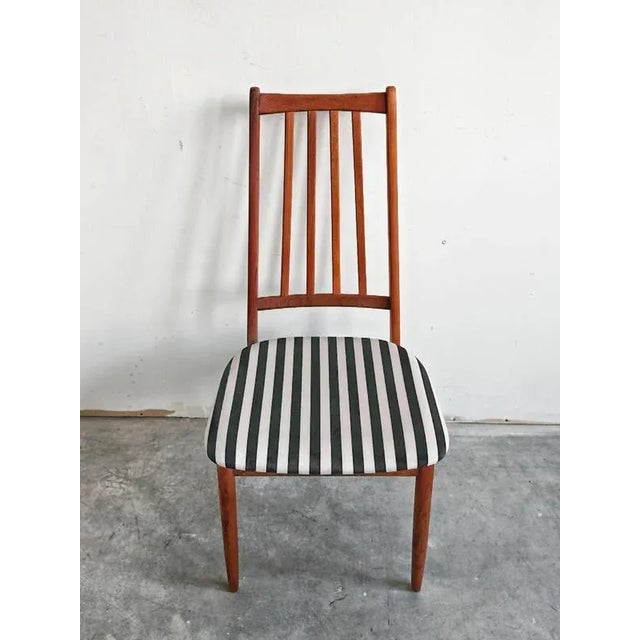 Black Mid-Century Modern Dining Chairs in Teak by Arne Vodder, Denmark, 1960s, Set of 4 For Sale - Image 8 of 14