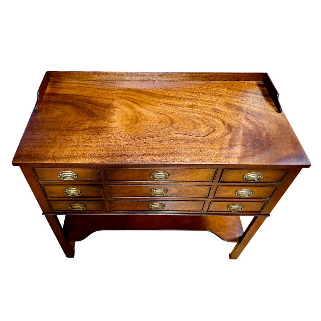 Wood Vintage Baker Furniture American Federal-Style Sideboard For Sale - Image 7 of 10