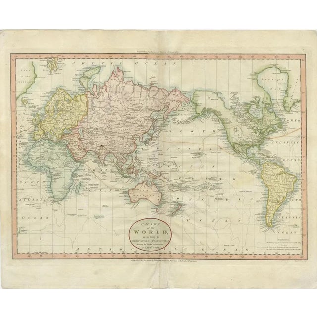 Late 18th Century Map of the World as Planisphere, 1799 For Sale - Image 5 of 6