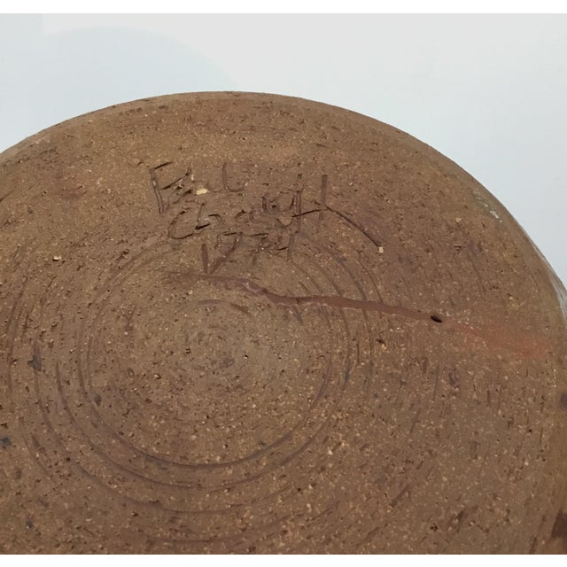 1974 Vintage Studio Pottery Vase by Paul Chaleff For Sale In New York - Image 6 of 8