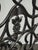 Vintage Spanish Style Cast Iron Three Panel Ornate Black Fireplace Screen For Sale - Image 12 of 18