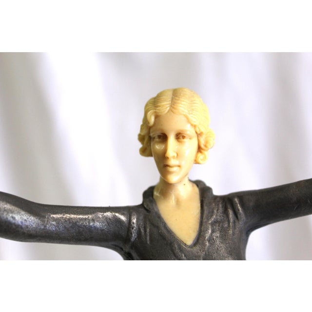 1990s Deco/Modern Figurine Marble base For Sale - Image 15 of 18