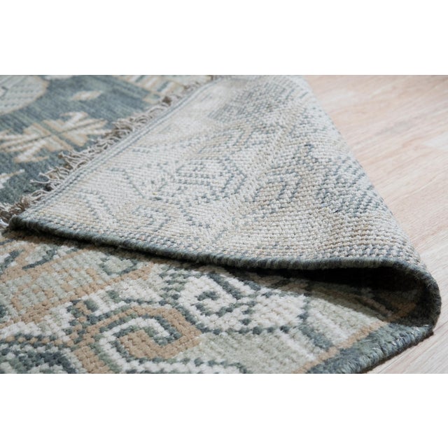 2020s 8x10 Rhea Traditional Green Medallion Modern Hand Knotted Wool Carpet Rug For Sale - Image 5 of 8