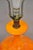 Vintage Mid Century Modern Orange Lava Glazed Bulbous Ceramic Pottery Table Lamp For Sale - Image 4 of 12