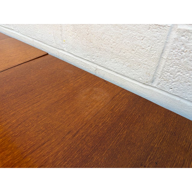 Mid 20th Century Drop Leaf Hide a Way Table W/ Four Folding Chairs For Sale - Image 17 of 18