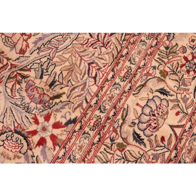 Elegant Nagi Pak-Persian Caren Beige/Red Wool Rug - 8'2'' X 10'6'' For Sale - Image 4 of 9