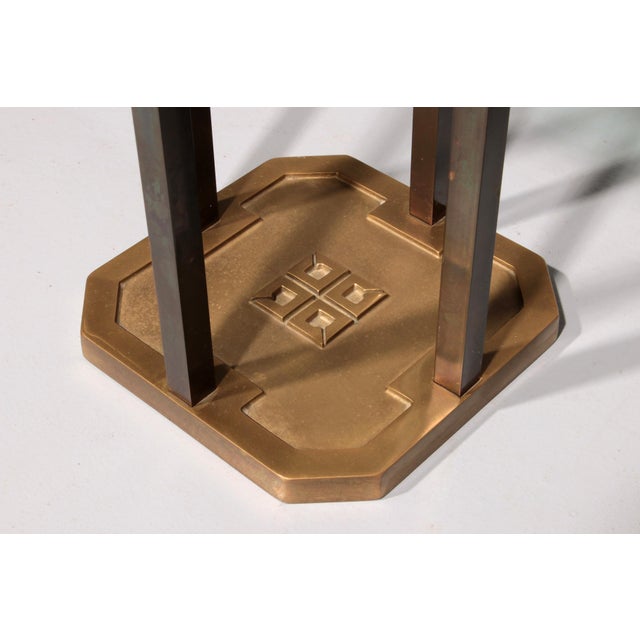 Copper Vintage T18 Side Table by Peter Ghyczy, 1970s For Sale - Image 8 of 10