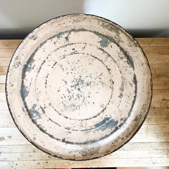 Antique Metal Flour Tin With Hand Painted Lettering For Sale - Image 9 of 12