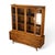 Brown Young Manufacturing Concave Vintage Mid Century Modern China Cabinet C. 1960s, Attributed For Sale - Image 8 of 13