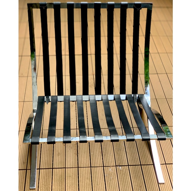 Barcelona Chair by Ludwig Mies van der Rohe for Knoll International, 1980s For Sale - Image 11 of 14