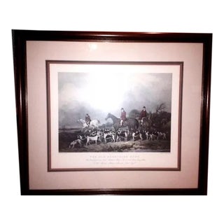 The Old Berkshire Hunt Print by Philip Thomas of Painting by John Goode Framed For Sale