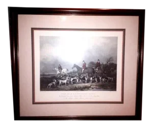 The Old Berkshire Hunt Print by Philip Thomas of Painting by John Goode Framed