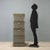 Filing cabinet from the 'Synthesis' series designed by Ettore Sottsass for Olivetti in the 1960s. Featuring four grey...