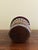 Burgundy French Neoclassical Burgundy & Gold Tole Cachepot With Brass Lion Heads For Sale - Image 8 of 8