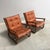Vintage Bamboo and Leather Chairs, 1970s, Set of 2 For Sale - Image 3 of 15