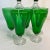 Antique Art Deco Depression Green Glass Water/Ice Tea Goblets - Set of 7 For Sale - Image 6 of 6