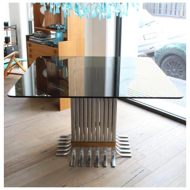 Square Table, Italy, 1960s-1970s For Sale - Image 4 of 4