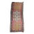 Vintage Anatolian Turkish Kilim Gallery Rug, Flat-Woven Geometric Pattern, Pink & Yellow, 5x13 For Sale