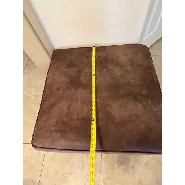 1990s Palecek Presidents Stick Reed Rattan Nantucket Ottoman Footstool For Sale In Phoenix - Image 6 of 12