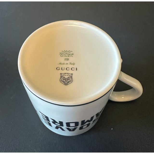 Black Gucci Panther Mug For Sale - Image 8 of 9