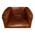 Wood Classic Leather Armchair For Sale - Image 7 of 12