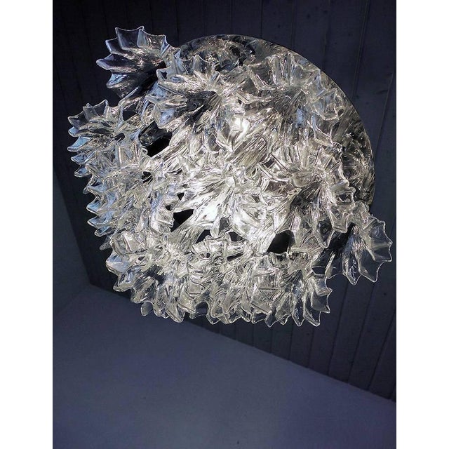 Large Arethusa Flush Mount in Murano Glass from Barovier & Toso, 1960s For Sale - Image 4 of 11