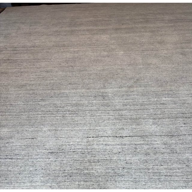 Rh Amara Wool Rug – Marled Light Grey (8x10) For Sale In Columbus - Image 6 of 8