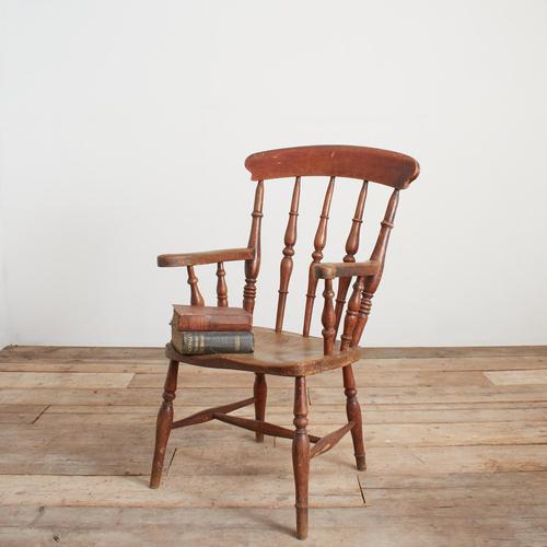 Antique Windsor Farmhouse Spindle Back Chair For Sale - Image 9 of 9