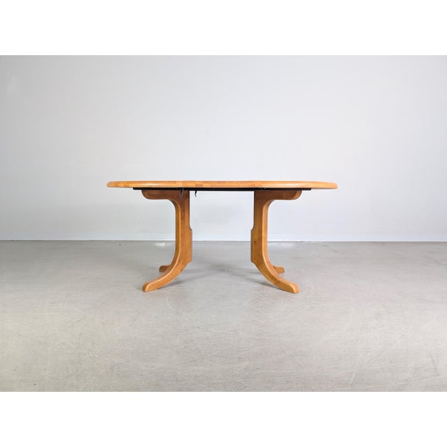 Extendable Beech Dining Table by Rainer Daumiller For Sale - Image 5 of 11