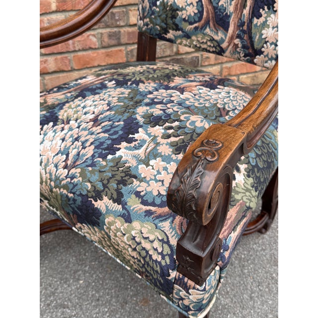Newly Upholstered French Armchairs For Sale - Image 9 of 17