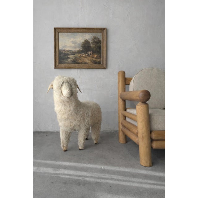 A beautiful mid century ram sheep sculpture, most likely of Scandinavian origin. These sheep sculptures are beloved for...
