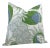 Carnival Floral Pillow Cover in Parakeet Green, 22x22 Pillow For Sale
