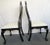 Early 21st Century Queen Anne Chairs With Matte Black Finish and Faux Leather Upholstery- a Pair For Sale - Image 5 of 11