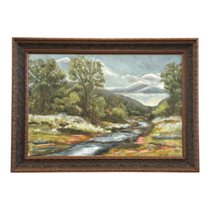 Texas Landscape, Contemporary Nostalgic Impressionism, Texas Hill Country