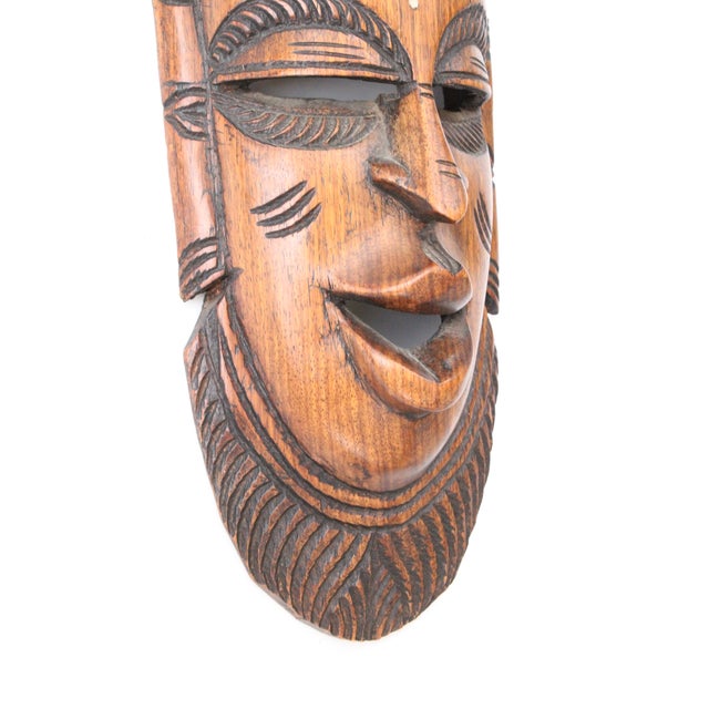 Tribal 1980 Carved African Mask/Ghana/Tribal For Sale - Image 3 of 3