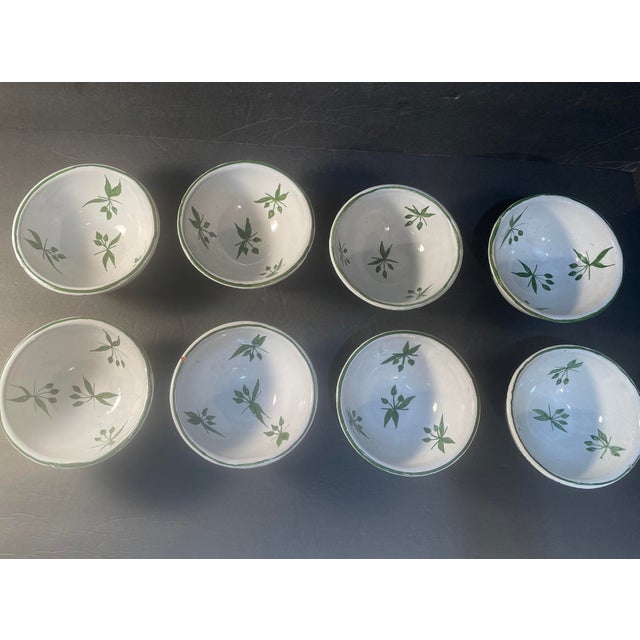 Vintage hand made and painted ceramic bowls from Portugal. The eight-piece set includes versatile bowls that are perfect...