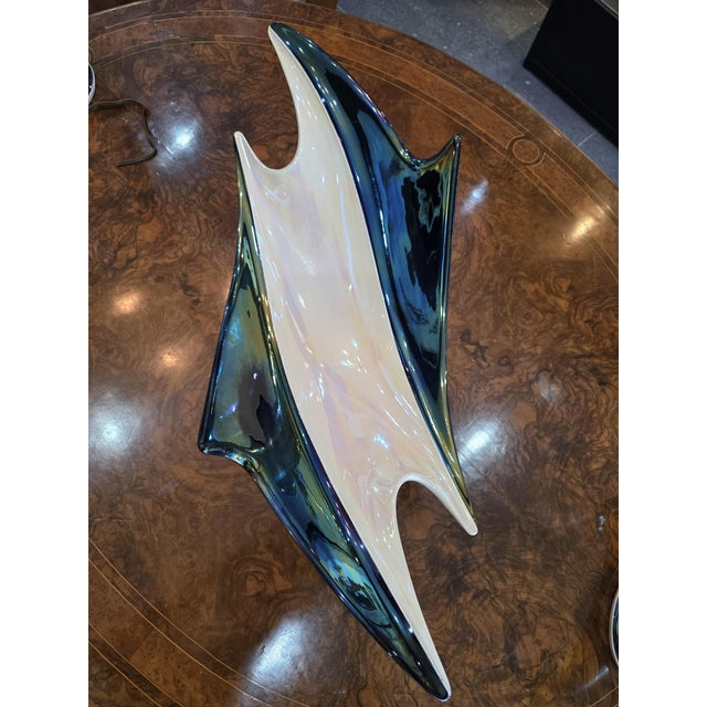 Superb decorative bowl by Verceram, an iconic French ceramics house of the 1960s and 1970s. This generously sized 70 cm...