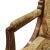 1960s Walnut & Fabric Neoclassical Revival Accent Armchair For Sale - Image 4 of 5