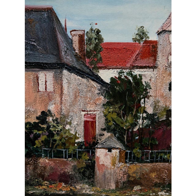 Late 20th Century Robert Duval European Village Landscape Print in Decorative Arts, Inc. Designer Frame For Sale - Image 4 of 10