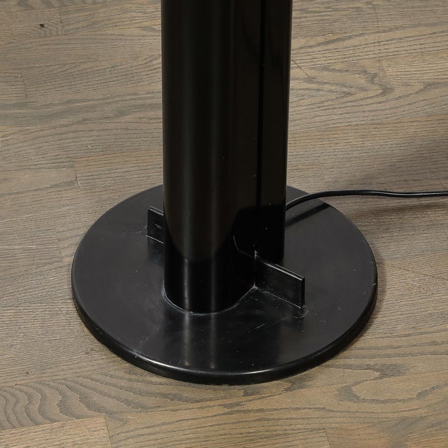 1970s Mid-Century Megaron Black Enamel Floor Lamp by Gianfranco Frattini for Artemide For Sale - Image 5 of 12
