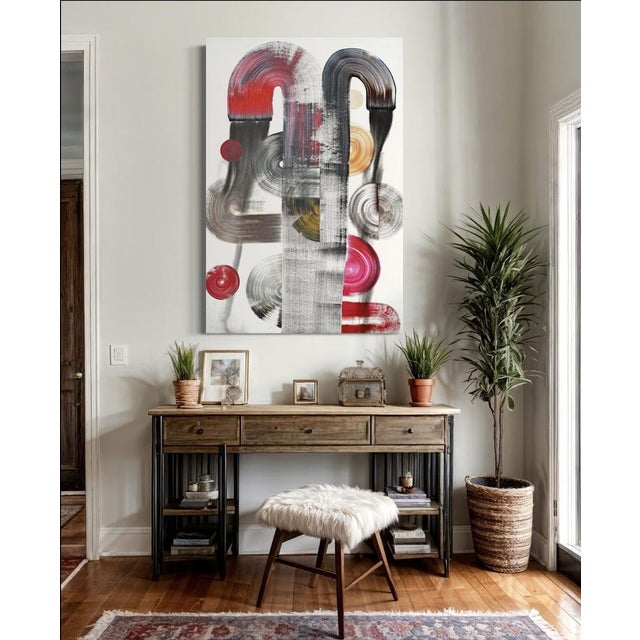 Sumit Mehndiratta, Retrometric, Acrylic on Canvas For Sale - Image 4 of 5