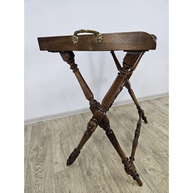 Eclectic Side Table with Removable Tray, 1800s For Sale - Image 6 of 17