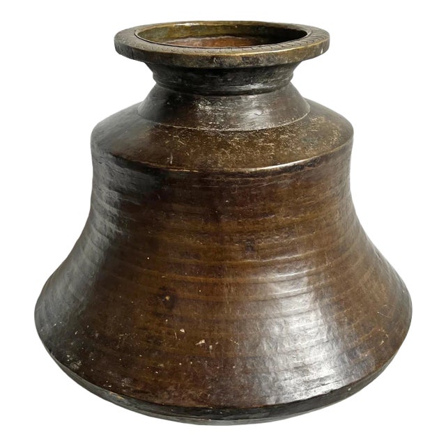 Antique Bronze Rambagh Palace Pot For Sale