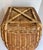 1960's Asian Wicker and Bamboo Basket Made in the People's Republic of China For Sale - Image 12 of 12