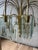 1970s Italian Brass and Beveled Glass Waterfall Chandelier For Sale In New York - Image 6 of 9