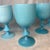 Portieux Vallerysthal Vintage Portieux Vallerysthal Robin’s Egg Opaline Glass Goblets, France C1930s - Set of 6 For Sale - Image 4 of 5