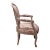 1940s Vintage French Louis XVI Asian Linen Chair For Sale