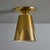 Brass 1940s Perforated Brass Conical Ceiling Lamp Attributed to Paavo Tynell For Sale - Image 8 of 12